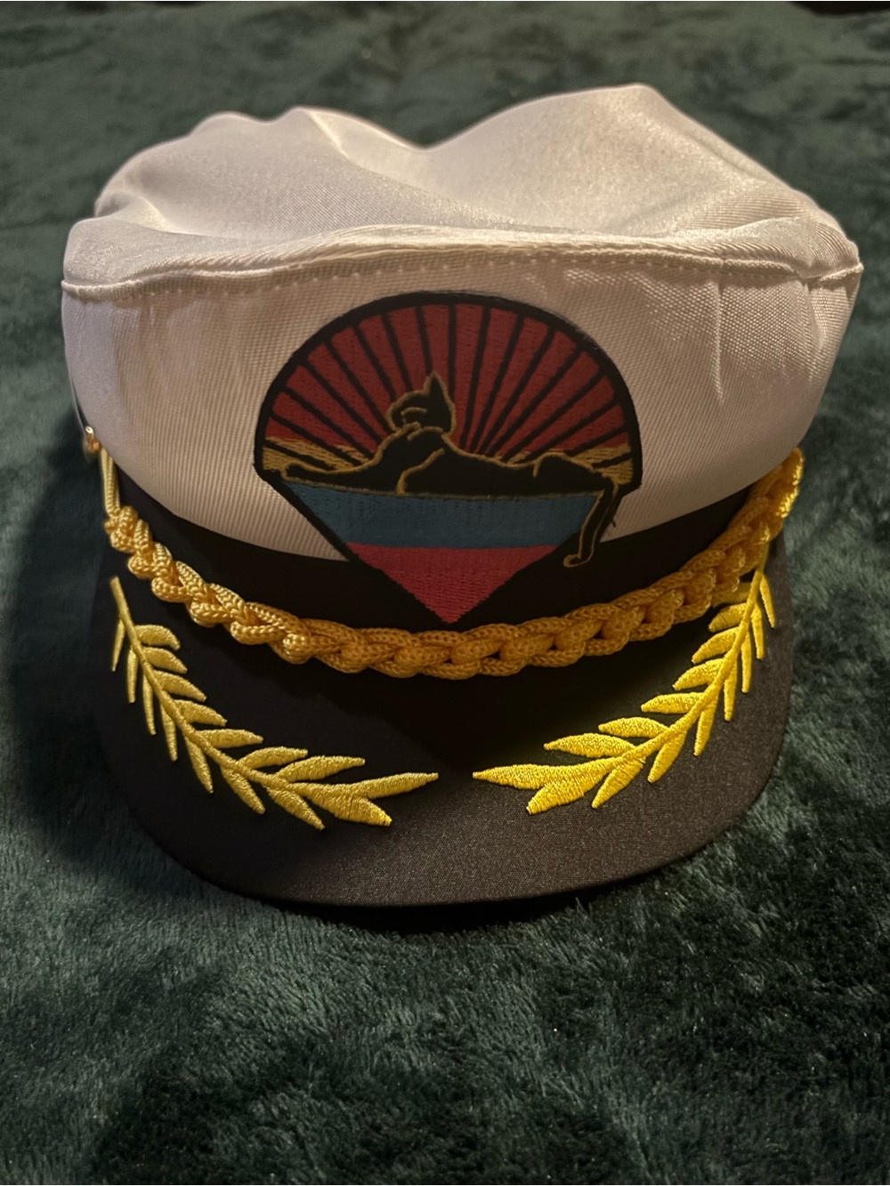 BESTOYARD JGB Cats Down Under the Stars YachtShip Cotton w/Vinyl bill Sailor Hat